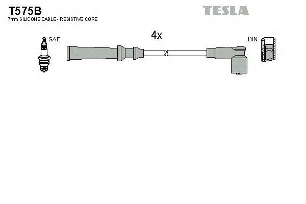 TESLA T575B Комплект проводов зажигания для NISSAN NAVARA III (Ниссан Наvара 3) TESLA T575B Комплект проводов зажигания для NISSAN NAVARA III (Ниссан Наvара 3)