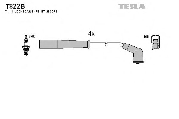 TESLA T822B Комплект проводов зажигания для MAZDA 323 F/P VI (Мазда 323 ф/п vи) TESLA T822B Комплект проводов зажигания для MAZDA 323 F/P VI (Мазда 323 ф/п vи)