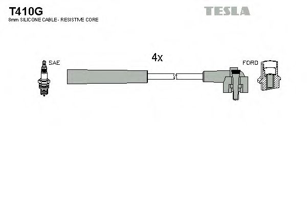 TESLA T410G Комплект проводов зажигания для FORD ORION III (Форд Орион 3) TESLA T410G Комплект проводов зажигания для FORD ORION III (Форд Орион 3)