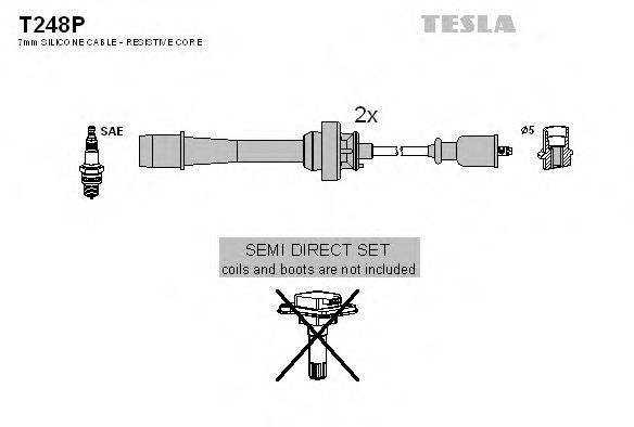 TESLA T248P Комплект проводов зажигания для MAZDA PREMACY (Мазда Premacy) TESLA T248P Комплект проводов зажигания для MAZDA PREMACY (Мазда Premacy)
