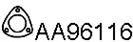 VENEPORTE AA96116 Прокладка, труба выхлопного газа для FIAT PANDA (Фиат Панда) VENEPORTE AA96116 Прокладка, труба выхлопного газа для FIAT PANDA (Фиат Панда)