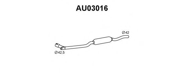 VENEPORTE AU03016 Предглушитель выхлопных газов для AUDI FOX (Ауди Фоx) VENEPORTE AU03016 Предглушитель выхлопных газов для AUDI FOX (Ауди Фоx)