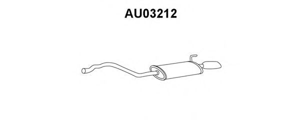 VENEPORTE AU03212 Глушитель выхлопных газов конечный для AUDI 90 (Ауди 90) VENEPORTE AU03212 Глушитель выхлопных газов конечный для AUDI 90 (Ауди 90)
