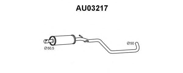 VENEPORTE AU03217 Предглушитель выхлопных газов для SEAT ALTEA (Сеат Алтэа) VENEPORTE AU03217 Предглушитель выхлопных газов для SEAT ALTEA (Сеат Алтэа)