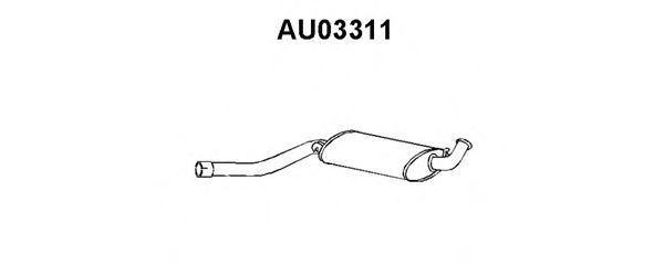 VENEPORTE AU03311 Средний глушитель выхлопных газов для AUDI 100 (Ауди 100) VENEPORTE AU03311 Средний глушитель выхлопных газов для AUDI 100 (Ауди 100)