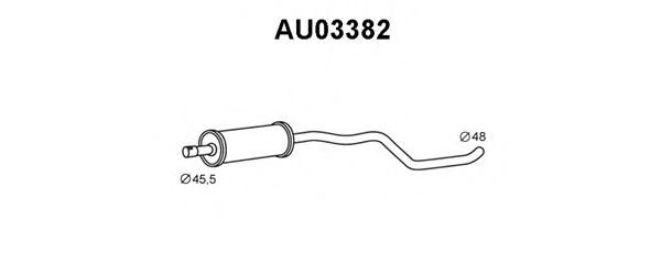 VENEPORTE AU03382 Предглушитель выхлопных газов для AUDI A2 (Ауди А2) VENEPORTE AU03382 Предглушитель выхлопных газов для AUDI A2 (Ауди А2)