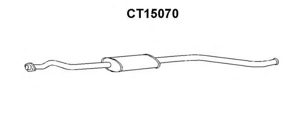 VENEPORTE CT15070 Средний глушитель выхлопных газов для CITROëN (Cитроëн) VENEPORTE CT15070 Средний глушитель выхлопных газов для CITROëN (Cитроëн)