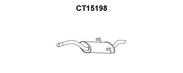 VENEPORTE CT15198 Глушитель выхлопных газов конечный для CITROëN (Cитроëн) VENEPORTE CT15198 Глушитель выхлопных газов конечный для CITROëN (Cитроëн)