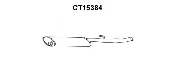 VENEPORTE CT15384 Предглушитель выхлопных газов для PEUGEOT EXPERT (Пежо Эxпэрт) VENEPORTE CT15384 Предглушитель выхлопных газов для PEUGEOT EXPERT (Пежо Эxпэрт)