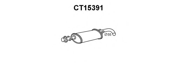 VENEPORTE CT15391 Средний глушитель выхлопных газов для CITROëN (Cитроëн) VENEPORTE CT15391 Средний глушитель выхлопных газов для CITROëN (Cитроëн)