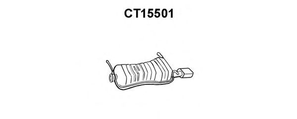 VENEPORTE CT15501 Глушитель выхлопных газов конечный для CITROëN (Cитроëн) VENEPORTE CT15501 Глушитель выхлопных газов конечный для CITROëN (Cитроëн)