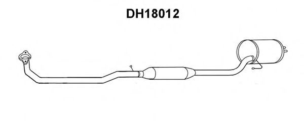 VENEPORTE DH18012 Глушитель выхлопных газов конечный для DAIHATSU YRV (Дайхатсу Ърv) VENEPORTE DH18012 Глушитель выхлопных газов конечный для DAIHATSU YRV (Дайхатсу Ърv)