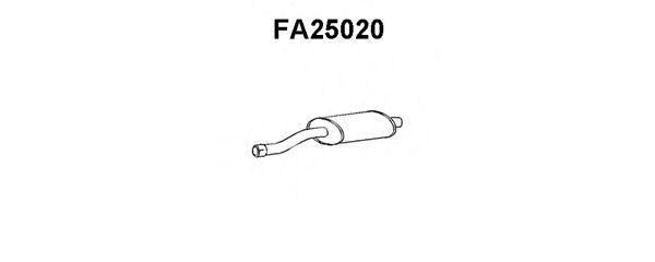 VENEPORTE FA25020 Средний глушитель выхлопных газов для FIAT SUPERBRAVO (Фиат Супербраvо) VENEPORTE FA25020 Средний глушитель выхлопных газов для FIAT SUPERBRAVO (Фиат Супербраvо)