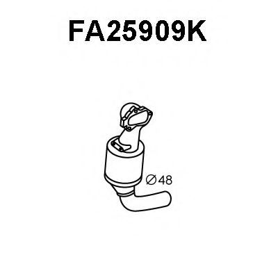 VENEPORTE FA25909K Катализатор для FIAT PUNTO EVO (Фиат Пунто эво) VENEPORTE FA25909K Катализатор для FIAT PUNTO EVO (Фиат Пунто эво)