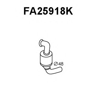 VENEPORTE FA25918K Катализатор для FIAT PUNTO EVO (Фиат Пунто эво) VENEPORTE FA25918K Катализатор для FIAT PUNTO EVO (Фиат Пунто эво)