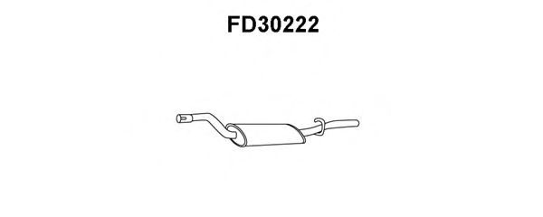 VENEPORTE FD30222 Глушитель выхлопных газов конечный для FORD GRANADA (Форд Гранада) VENEPORTE FD30222 Глушитель выхлопных газов конечный для FORD GRANADA (Форд Гранада)