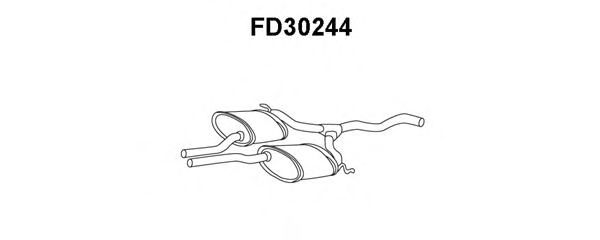 VENEPORTE FD30244 Средний глушитель выхлопных газов для FORD SCORPIO I (Форд Скорпио 1) VENEPORTE FD30244 Средний глушитель выхлопных газов для FORD SCORPIO I (Форд Скорпио 1)