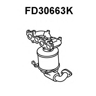 VENEPORTE FD30663K Катализатор коллектора для FORD FUSION (Форд Фьюжн)