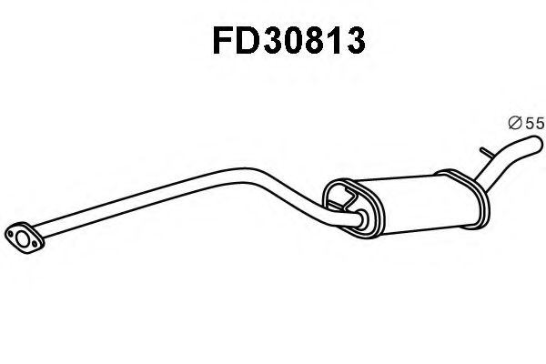 VENEPORTE FD30813 Средний глушитель выхлопных газов для MAZDA 3 (Мазда 3) VENEPORTE FD30813 Средний глушитель выхлопных газов для MAZDA 3 (Мазда 3)