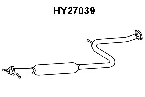 VENEPORTE HY27039 Предглушитель выхлопных газов для HYUNDAI EXCEL (Хендай Эxcэл) VENEPORTE HY27039 Предглушитель выхлопных газов для HYUNDAI EXCEL (Хендай Эxcэл)