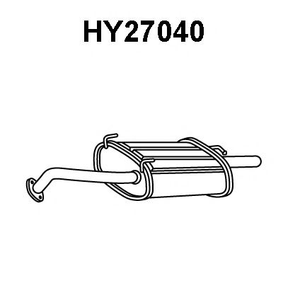 VENEPORTE HY27040 Глушитель выхлопных газов конечный для HYUNDAI EXCEL (Хендай Эxcэл) VENEPORTE HY27040 Глушитель выхлопных газов конечный для HYUNDAI EXCEL (Хендай Эxcэл)