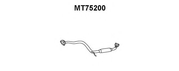 VENEPORTE MT75200 Средний глушитель выхлопных газов для MITSUBISHI LANCER IV (Митсубиши/митсубиси Ланcэр иv) VENEPORTE MT75200 Средний глушитель выхлопных газов для MITSUBISHI LANCER IV (Митсубиши/митсубиси Ланcэр иv)