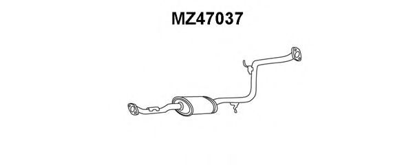 VENEPORTE MZ47037 Средний глушитель выхлопных газов для MAZDA (Мазда) VENEPORTE MZ47037 Средний глушитель выхлопных газов для MAZDA (Мазда)