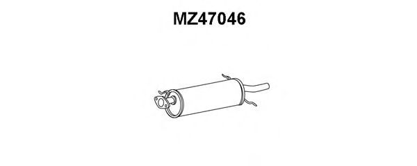 VENEPORTE MZ47046 Глушитель выхлопных газов конечный для MAZDA (Мазда) VENEPORTE MZ47046 Глушитель выхлопных газов конечный для MAZDA (Мазда)