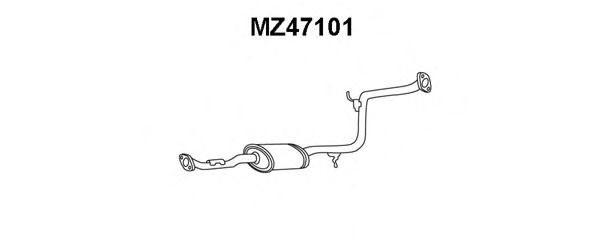 VENEPORTE MZ47101 Средний глушитель выхлопных газов для MAZDA (Мазда) VENEPORTE MZ47101 Средний глушитель выхлопных газов для MAZDA (Мазда)