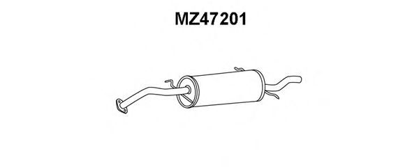 VENEPORTE MZ47201 Глушитель выхлопных газов конечный для MAZDA (Мазда) VENEPORTE MZ47201 Глушитель выхлопных газов конечный для MAZDA (Мазда)