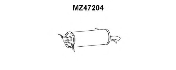 VENEPORTE MZ47204 Глушитель выхлопных газов конечный для MAZDA 626 III (Мазда 626 3) VENEPORTE MZ47204 Глушитель выхлопных газов конечный для MAZDA 626 III (Мазда 626 3)
