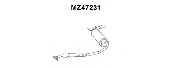 VENEPORTE MZ47231 Глушитель выхлопных газов конечный для MAZDA MX-5 I (Мазда Мx-5 и) VENEPORTE MZ47231 Глушитель выхлопных газов конечный для MAZDA MX-5 I (Мазда Мx-5 и)