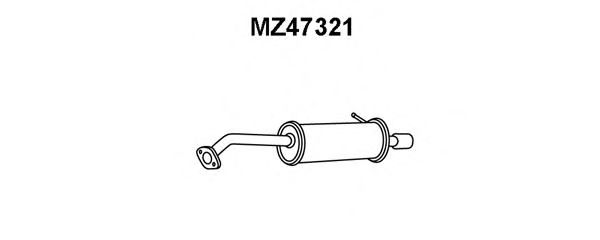 VENEPORTE MZ47321 Глушитель выхлопных газов конечный для MAZDA 323 F VI (Мазда 323 ф6) VENEPORTE MZ47321 Глушитель выхлопных газов конечный для MAZDA 323 F VI (Мазда 323 ф6)