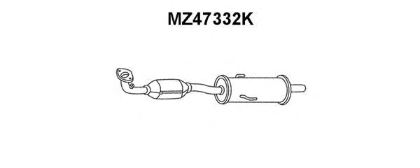 VENEPORTE MZ47332K Катализатор для MAZDA 6 (Мазда 6) VENEPORTE MZ47332K Катализатор для MAZDA 6 (Мазда 6)