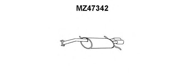 VENEPORTE MZ47342 Глушитель выхлопных газов конечный для MAZDA MX-6 (Мазда Мx-6) VENEPORTE MZ47342 Глушитель выхлопных газов конечный для MAZDA MX-6 (Мазда Мx-6)