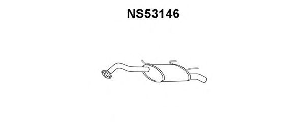 VENEPORTE NS53146 Глушитель выхлопных газов конечный для NISSAN PRIMERA (Ниссан Примера) VENEPORTE NS53146 Глушитель выхлопных газов конечный для NISSAN PRIMERA (Ниссан Примера)