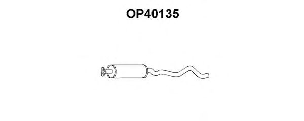 VENEPORTE OP40135 Средний глушитель выхлопных газов для OPEL (Опель)