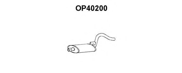 VENEPORTE OP40200 Средний глушитель выхлопных газов для OPEL MANTA B CC (Опель Манта б cc) VENEPORTE OP40200 Средний глушитель выхлопных газов для OPEL MANTA B CC (Опель Манта б cc)