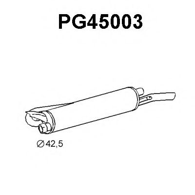 VENEPORTE PG45003 Глушитель выхлопных газов конечный для PEUGEOT 305 II (Пежо 305 2) VENEPORTE PG45003 Глушитель выхлопных газов конечный для PEUGEOT 305 II (Пежо 305 2)