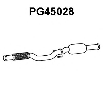 VENEPORTE PG45028 Предглушитель выхлопных газов для PEUGEOT 407 (Пежо 407) VENEPORTE PG45028 Предглушитель выхлопных газов для PEUGEOT 407 (Пежо 407)