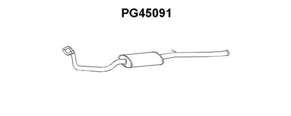 VENEPORTE PG45091 Средний глушитель выхлопных газов для PEUGEOT 205 II (Пежо 205 2) VENEPORTE PG45091 Средний глушитель выхлопных газов для PEUGEOT 205 II (Пежо 205 2)