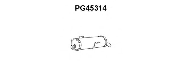 VENEPORTE PG45314 Глушитель выхлопных газов конечный для PEUGEOT 206 (Пежо 206) VENEPORTE PG45314 Глушитель выхлопных газов конечный для PEUGEOT 206 (Пежо 206)