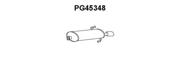 VENEPORTE PG45348 Глушитель выхлопных газов конечный 