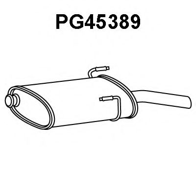 VENEPORTE PG45389 Глушитель выхлопных газов конечный 