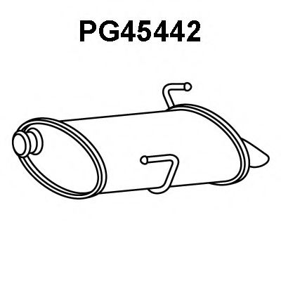 VENEPORTE PG45442 Глушитель выхлопных газов конечный для PEUGEOT 206 SW (Пежо 206 св) VENEPORTE PG45442 Глушитель выхлопных газов конечный для PEUGEOT 206 SW (Пежо 206 св)