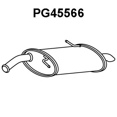VENEPORTE PG45566 Глушитель выхлопных газов конечный 