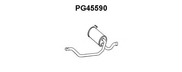 VENEPORTE PG45590 Средний глушитель выхлопных газов 