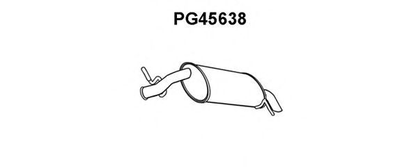 VENEPORTE PG45638 Глушитель выхлопных газов конечный для PEUGEOT 407 (Пежо 407) VENEPORTE PG45638 Глушитель выхлопных газов конечный для PEUGEOT 407 (Пежо 407)