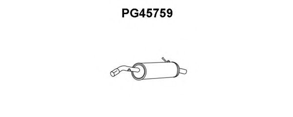 VENEPORTE PG45759 Глушитель выхлопных газов конечный 