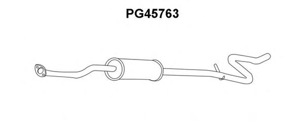 VENEPORTE PG45763 Предглушитель выхлопных газов для PEUGEOT 207 (Пежо 207) VENEPORTE PG45763 Предглушитель выхлопных газов для PEUGEOT 207 (Пежо 207)